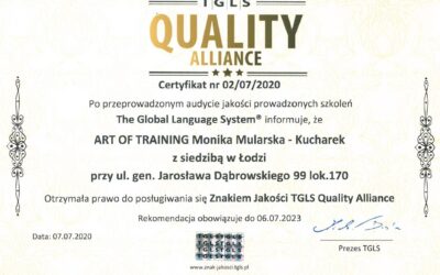 Certyfikat jakości